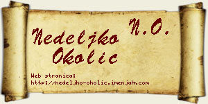 Nedeljko Okolić vizit kartica
